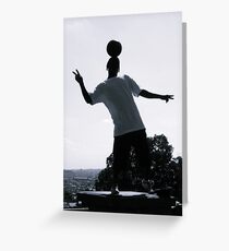 Street Performer Greeting Card