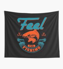 Feel The Fishing Wall Tapestry