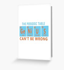 genius Greeting Card