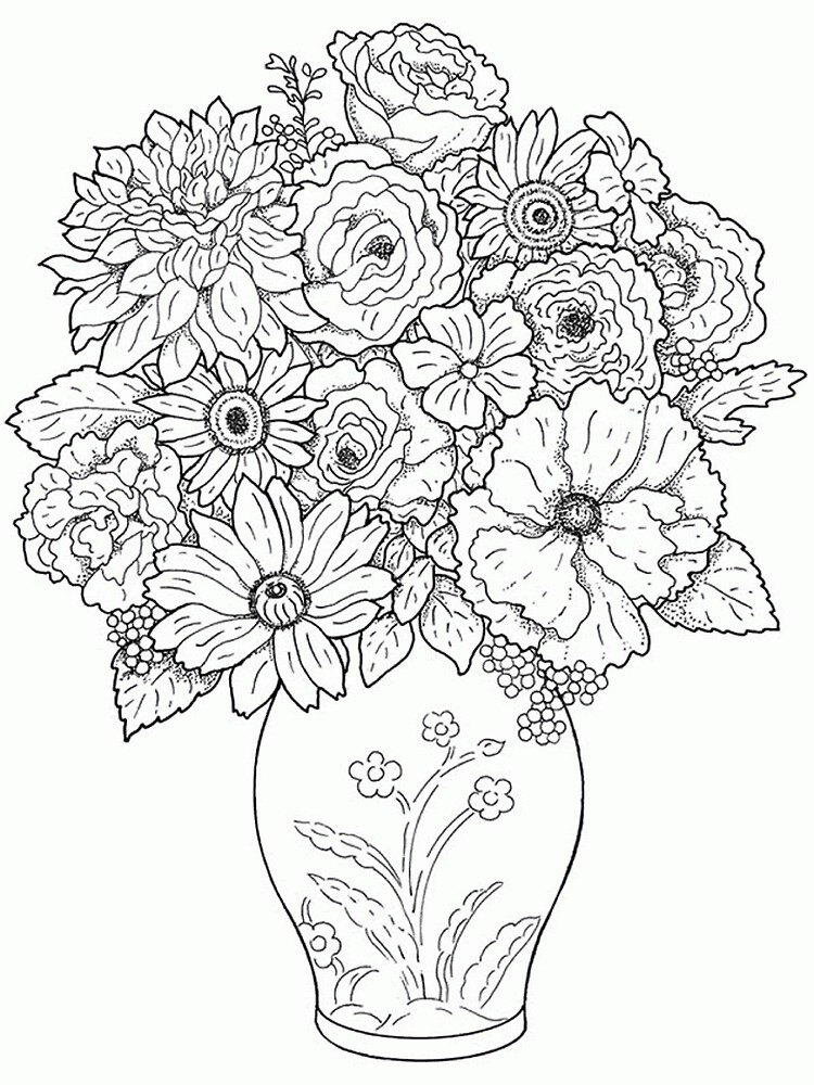 Images Of Flower Pot Drawing