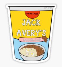 Jack Avery's Instant Noodle Hair Sticker