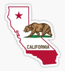Pegatina brillante Estado de la República de California