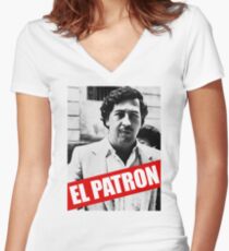 El patron Women's Fitted V-Neck T-Shirt
