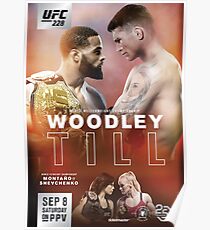 UFC 228: Woodley vs Till Official Event Poster (HQ) Poster