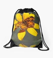 Mochila saco Pearl Crescent Butterfly Up Close