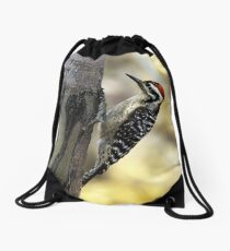 Ladder-backed Woodpecker Drawstring Bag