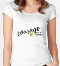 Narnia Courage Dear Heart Fitted Scoop T-Shirt