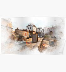 CSGO Watercolour Dust 2 Map Poster Poster