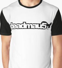 Deadmau5 white text Graphic T-Shirt