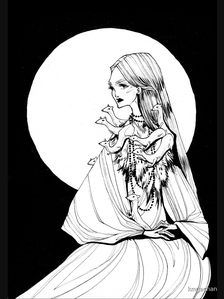 Lady with Ferrets by kmyechan