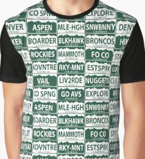 Colorado plates Graphic T-Shirt