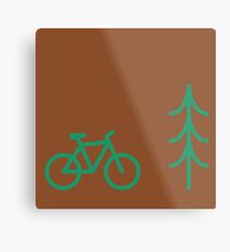 Reason: Bicycle and tree Metal Print