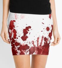 blood splatter Mini Skirt