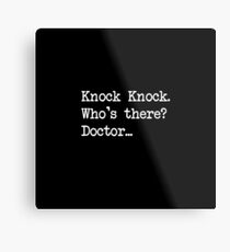 Knock-Knock 3 Metal Print
