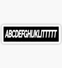 ALPHABET LITTT Sticker