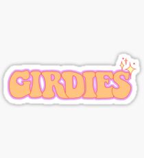 girdies - tangerine Sticker