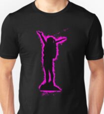 Silhouette climbing pink and black silhouette Unisex T-Shirt