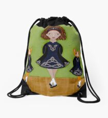 The Irish Step Dancers Drawstring Bag
