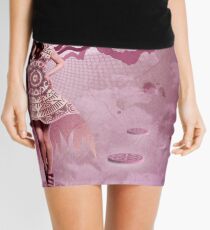 Model in Pink Mini Skirt