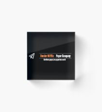Dunder Mifflin Company Logo Acrylic Block