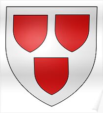 Póster French France Coat of Arms 15865 Blason Famille Hay
