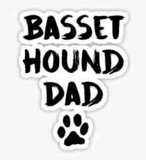 Basset Hound Dad Sticker