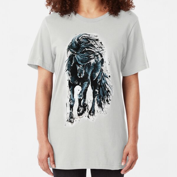 Cheval "Perle noire" T-shirt ajusté