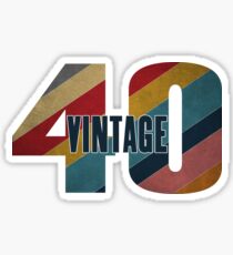 Vintage 40th Birthday 1978 40 Years Sticker