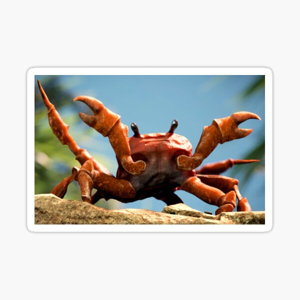 Crab Rave Meme Stickers Redbubble - oof rave crab rave but it s on roblox roblox roblox memes