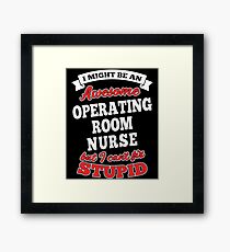 OPERATING ROOM NURSE T-shirts, i-Phone Cases, Hoodies, & Merchandises Framed Print