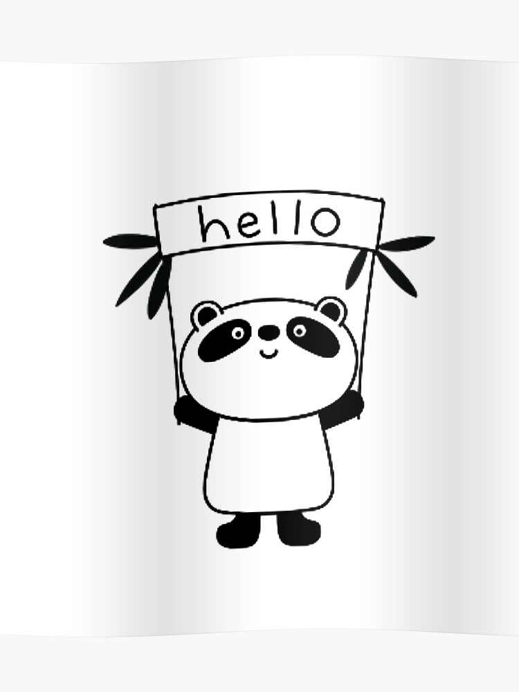 Hola Panda Póster - desiigner panda roblox