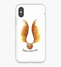 Goldener fliegender Ball (schwarz) iPhone-Hülle & Cover