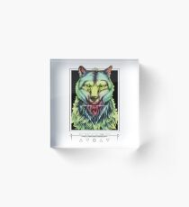TOTEMS - Wolf Acrylic Block