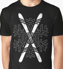 Race Skis Ski Racing Winter Ski Shirt Downhill Ski Shirt Graphic T-Shirt