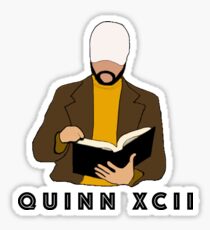 Quinn XCII Cartoon Title Sticker