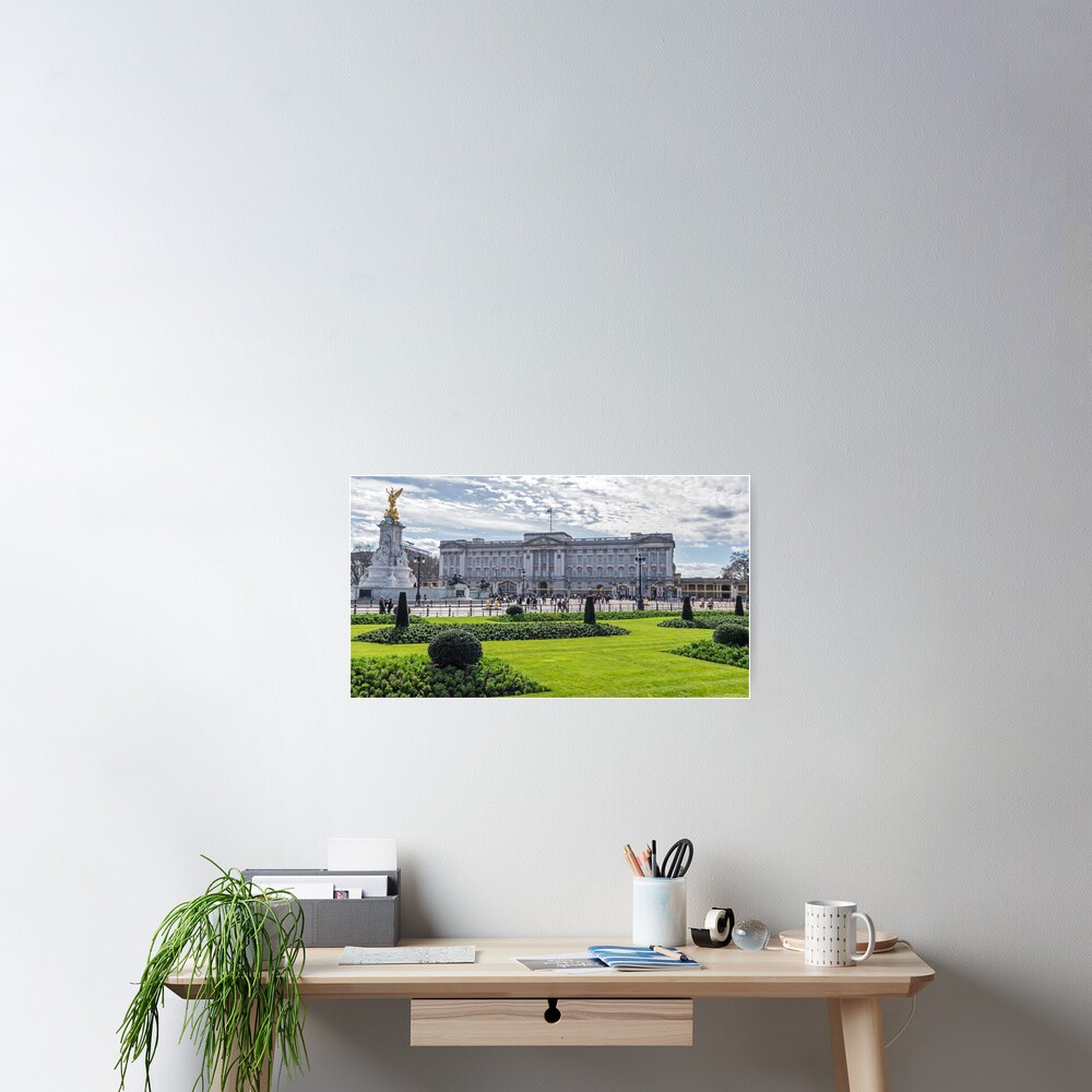 Buckingham Palace view, London Poster