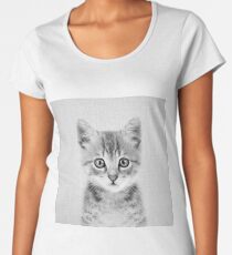 Kitten - Black & White Women's Premium T-Shirt