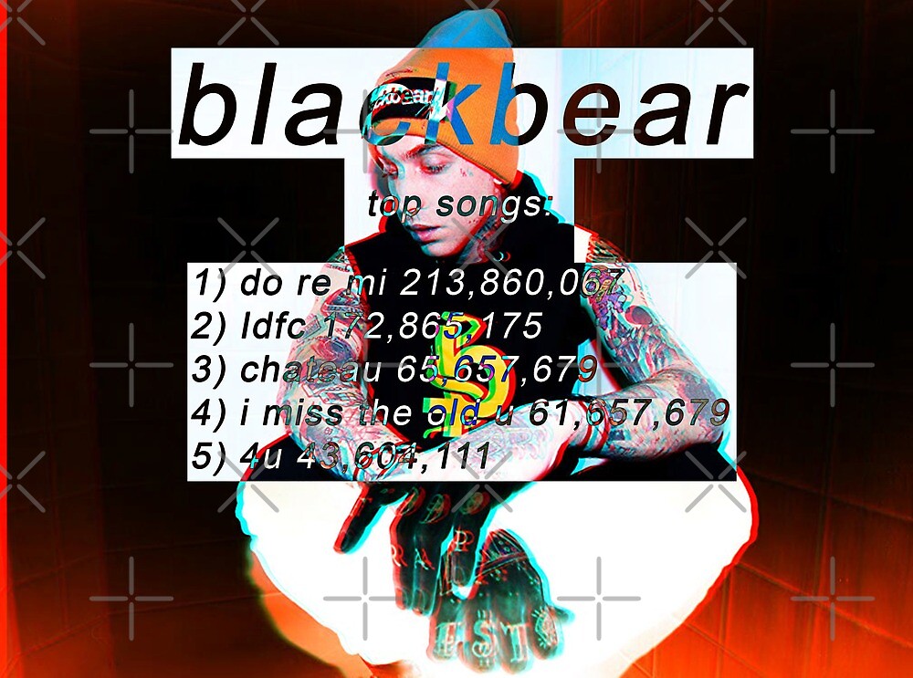 "Blackbear Top 5 Songs! Poster" by kaneburgess Redbubble