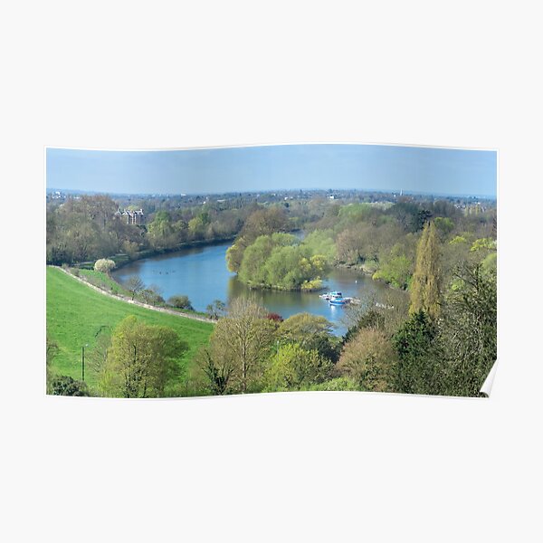 The view from Richmond Hill, London Poster