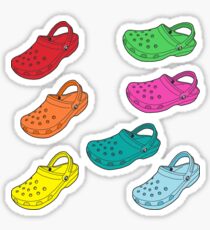 Regenbogen Croc Sticker Pack Sticker