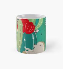 Schlafender Igel im Kaktuswald Tasse (Standard)