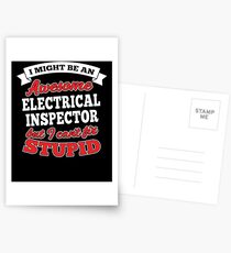 ELECTRICAL INSPECTOR T-shirts, i-Phone Cases, Hoodies, & Merchandises Postcards