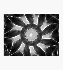Gray Kaleidoscope Art 7 Photographic Print