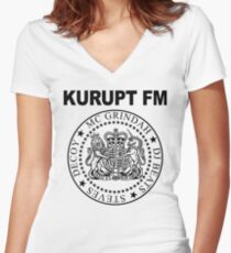 KURUPT FM Women's Fitted V-Neck T-Shirt