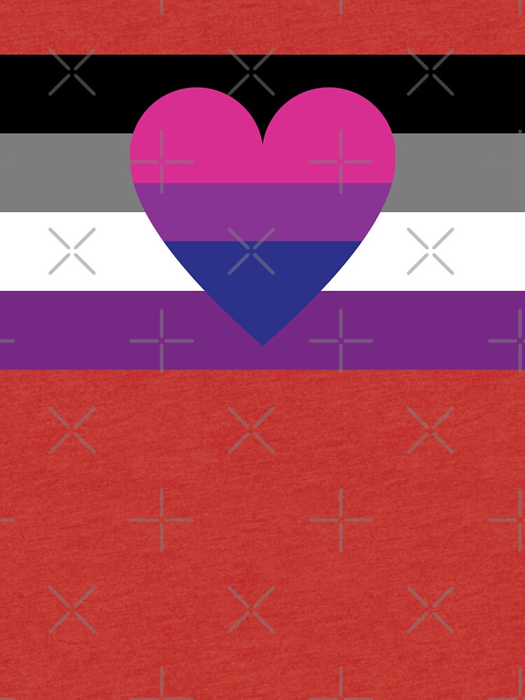 Asexual Biromantic Flag T Shirt By Dlpalmer Redbubble