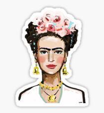 frida kahlo illustration Sticker
