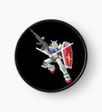 8-bit pixel GUNDAM Clock