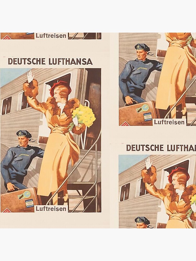 Luftreisen.. Vintage Lufthansa Ad.. circa 1930 by edsimoneit