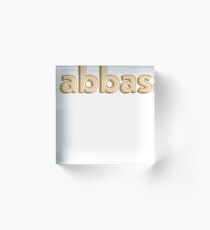 Abbas - Golden Balloon Fancy Hipster Acrylic Block