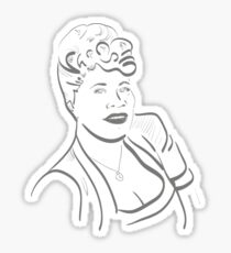Ella Fitzgerald Line Art Sticker